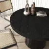 1000mm-1400mm Black Dining Table 4 Dining Chairs Set