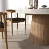 1000mm-1400mm Gray Dining Table 4 Dining Chairs Set