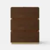 Lumio Walnut 3-Drawer LED Bedside Table with Charging Station