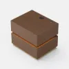 Lumio Walnut 2-Drawer LED Bedside Table with Charging Station