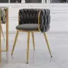 Sweave Light Grey Velvet Dining Chair with Upholstered, 2 Pieces