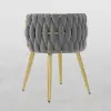 Sweave Light Grey Velvet Dining Chair with Upholstered, 6 Pieces