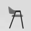 Modern Grey Linen Dining Chair with Upholstered, 8 Pieces
