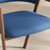 Modern Blue Linen Dining Chair with Upholstered, 6 Pieces