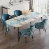 Arcora Blue Velvet Dining Chair with Upholstered, 2 Pieces