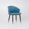 Arcora Blue Velvet Dining Chair with Upholstered, 2 Pieces