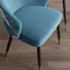 Arcora Blue Velvet Dining Chair with Upholstered, 6 Pieces