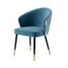Arcora Blue Velvet Dining Chair with Upholstered, 8 Pieces