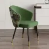 Arcora Green Velvet Dining Chair with Upholstered, 8 Pieces