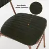 Modern Green Faux Leather Upholstered Dining Chair, 6 Pieces