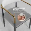 Otrast Series Set of 8 Modern Dining Chairs Upholstered in White and Gray