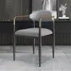 Otrast Series Set of 8 Modern Dining Chairs Upholstered in White and Gray