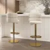 Picture of 1830mm White Kitchen Island & 4 Bar Stools Set