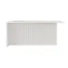 Picture of 1830mm White Kitchen Island & 4 Bar Stools Set