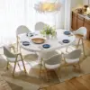 Japandi 100 cm – 140 cm Extendable Round-to-Oval Wood Dining Table–Warm White, Seats 4-6