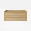 Picture of Wooden 1-Drawer Floating Bedside Table with Light & Charging Station – Rectangular – AUD-H1258