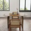 1500mm Walnut Dining Table & 2 Dining Chairs Set