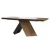 1630mm-2030mm Walnut Dining Table & 8 Dining Chairs Set