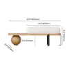 Picture of Natural & Black Wooden Entryway Bench Fleece Upholstered with Abstract Metal Legs