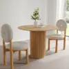 Picture of 1000mm Natural Dining Table & 2 Dining Chairs Set – AUD-H1276
