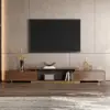 Mordel 160 - 238 cm Extendable Walnut TV Stand with Storage
