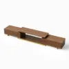 Mordel 160 - 238 cm Extendable Walnut TV Stand with Storage