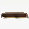 Mordel 160 - 238 cm Extendable Walnut TV Stand with Storage