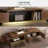 Mordel 160 - 238 cm Extendable Walnut TV Stand with Storage