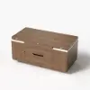 100 cm Lift-Top Foldable Walnut Coffee Table with 4 Stools & Storage