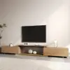 Mordel 160 - 238 cm Extendable Natural TV Stand with Storage