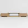 Mordel 160 - 238 cm Extendable Natural TV Stand with Storage