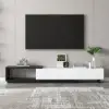 Picture of Quoint Extendable TV Stand & Coffee Table Set – White – Black