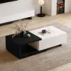 Picture of Quoint Extendable TV Stand & Coffee Table Set – White – Black