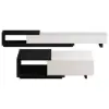 Picture of Quoint Extendable TV Stand & Coffee Table Set – White – Black