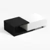 Picture of Quoint Extendable TV Stand & Coffee Table Set – White – Black