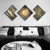 3-Piece Modern Look Interior Decor Abstract Wall Art Set