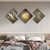 3-Piece Modern Look Interior Decor Abstract Wall Art Set