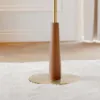 230mm Round Walnut Mid Century Drink Table