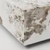 1000mm Square Sintered Stone Block Coffee Table With Storage