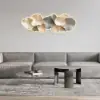 Textured Design Wall Decor in White and Gray with LED Light