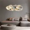 Textured Design Wall Decor in White and Gray with LED Light