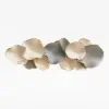 Textured Design Wall Decor in White and Gray with LED Light