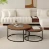 Picture of Fero Extendable TV Stand & Nesting Coffee Table Set – Walnut