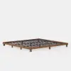 Japanese Style Queen Floor Wood Bed in Walnut – AUD-H1308