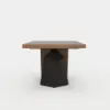 Farmhouse 200 - 240 cm Extendable Rectangular Walnut Dining Table, Seats 6–8