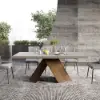 Farmhouse 160 - 200 cm Extendable Rectangular Concrete Gray Dining Table, Seats 4–6