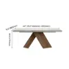 Farmhouse 160 - 200 cm Extendable Rectangular Concrete Gray Dining Table, Seats 4–6