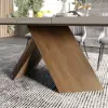 Farmhouse 160 - 200 cm Extendable Rectangular Concrete Gray Dining Table, Seats 4–6