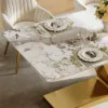 Silexa Modern 220 cm Rectangular Glossy Sintered Stone Dining Table, Seats 8