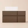 Modern 80 cm Floating Single Bathroom Vanity with Stone Resin Top, Ceramic Basin – Walnut – Faux Marble Vessel